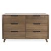 Tahoe Double Dresser in Walnut, Front