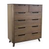 Tahoe High Chest in Walnut, Angle
