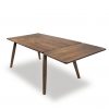 Tahoe Dining Table in Walnut, Angle, Extended