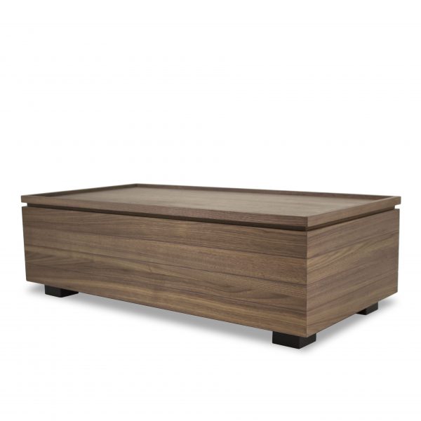 Dallas Coffee Table in Walnut, Angle