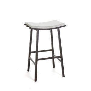 Amisco Nathan Counter Stool, White