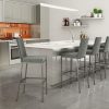 Amisco Linea Counter Stool, Grey Fabric, Kitchen