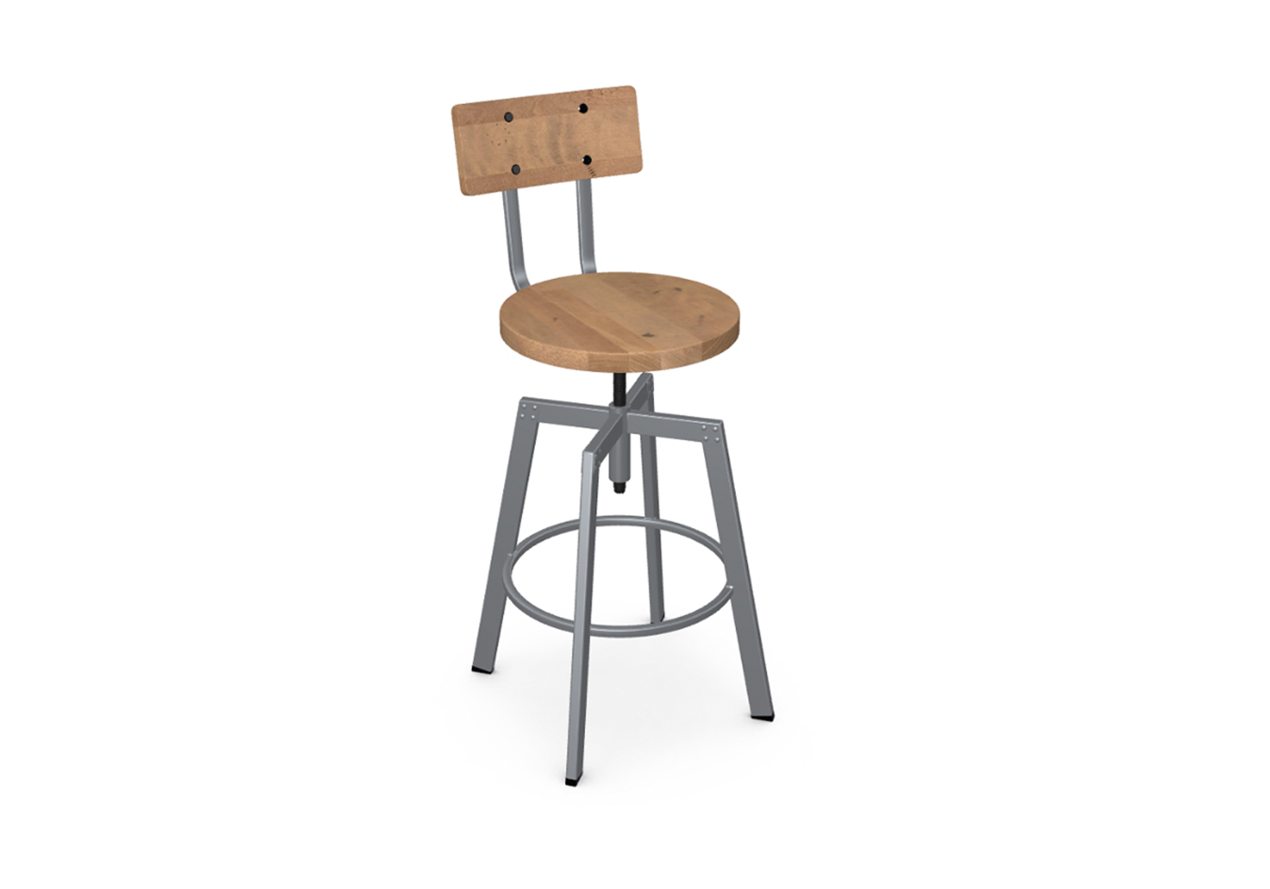 40563 Architect Stool Amisco Wood
