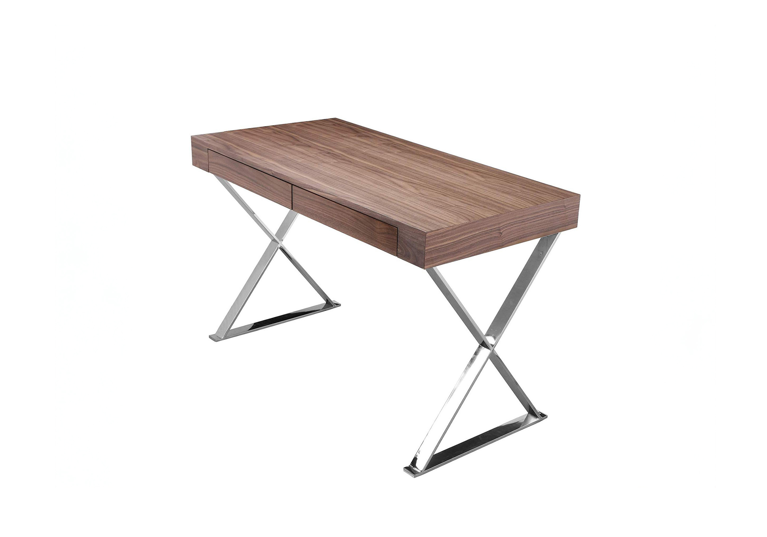 Alexa Desk Walnut - Angle