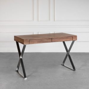 Alexa Wood Desk in Walnut Featured