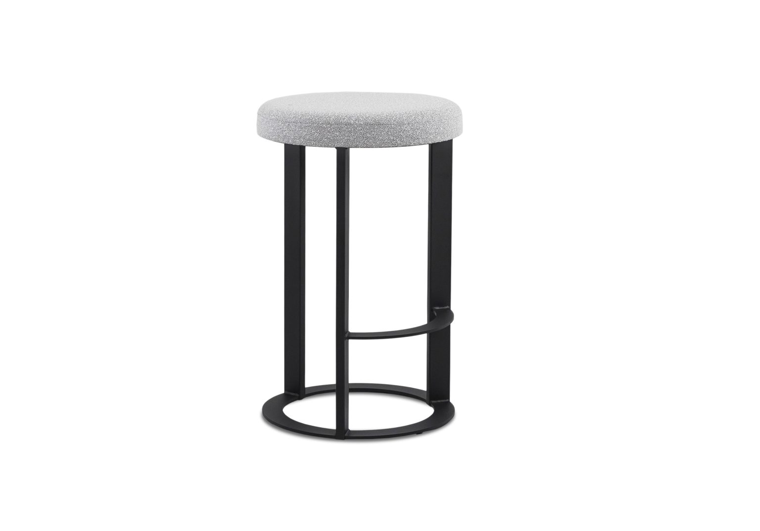 Allegro Counter Stool Merino Black Coral Angle