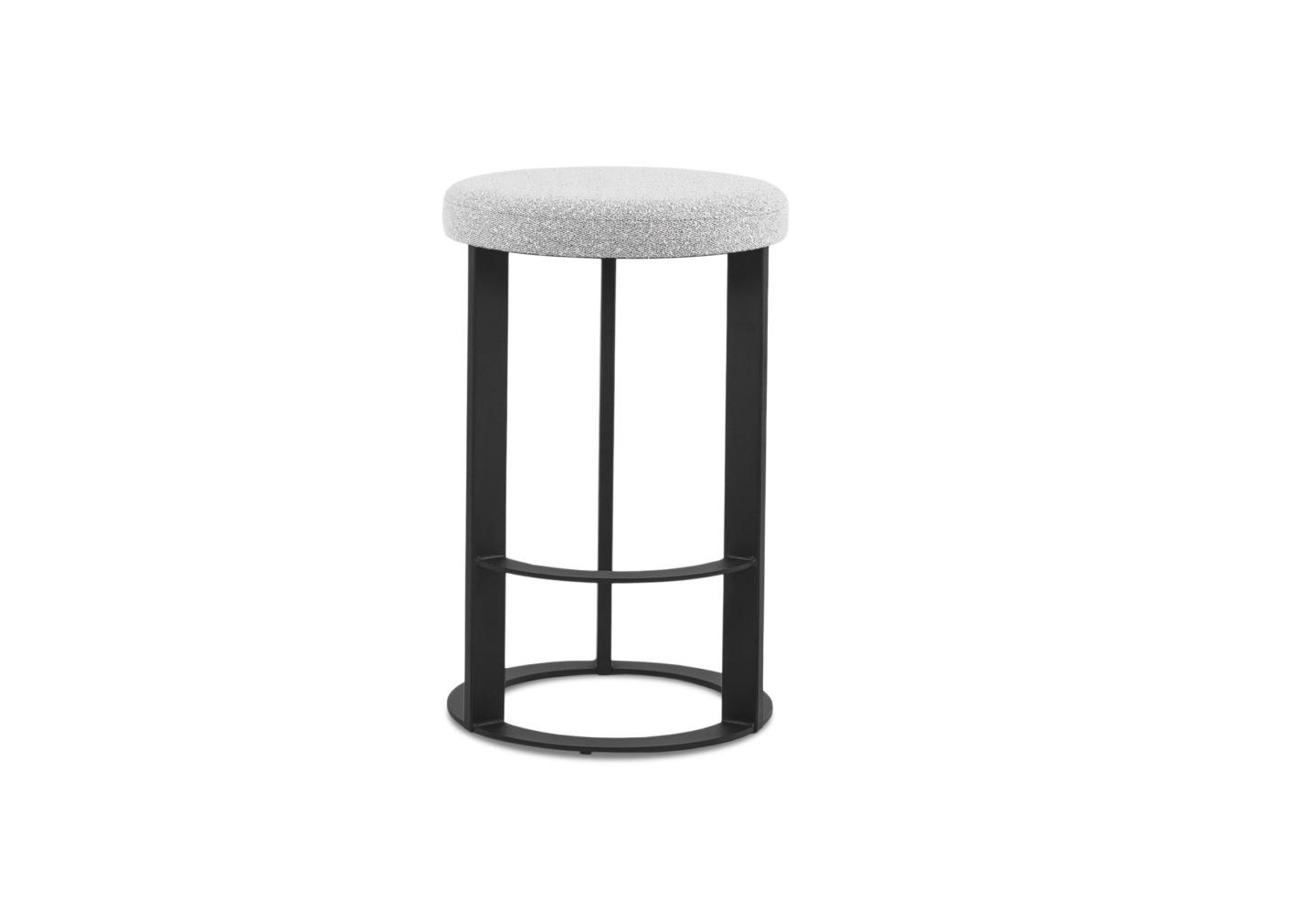 Allegro Counter Stool Merino Black Coral Front