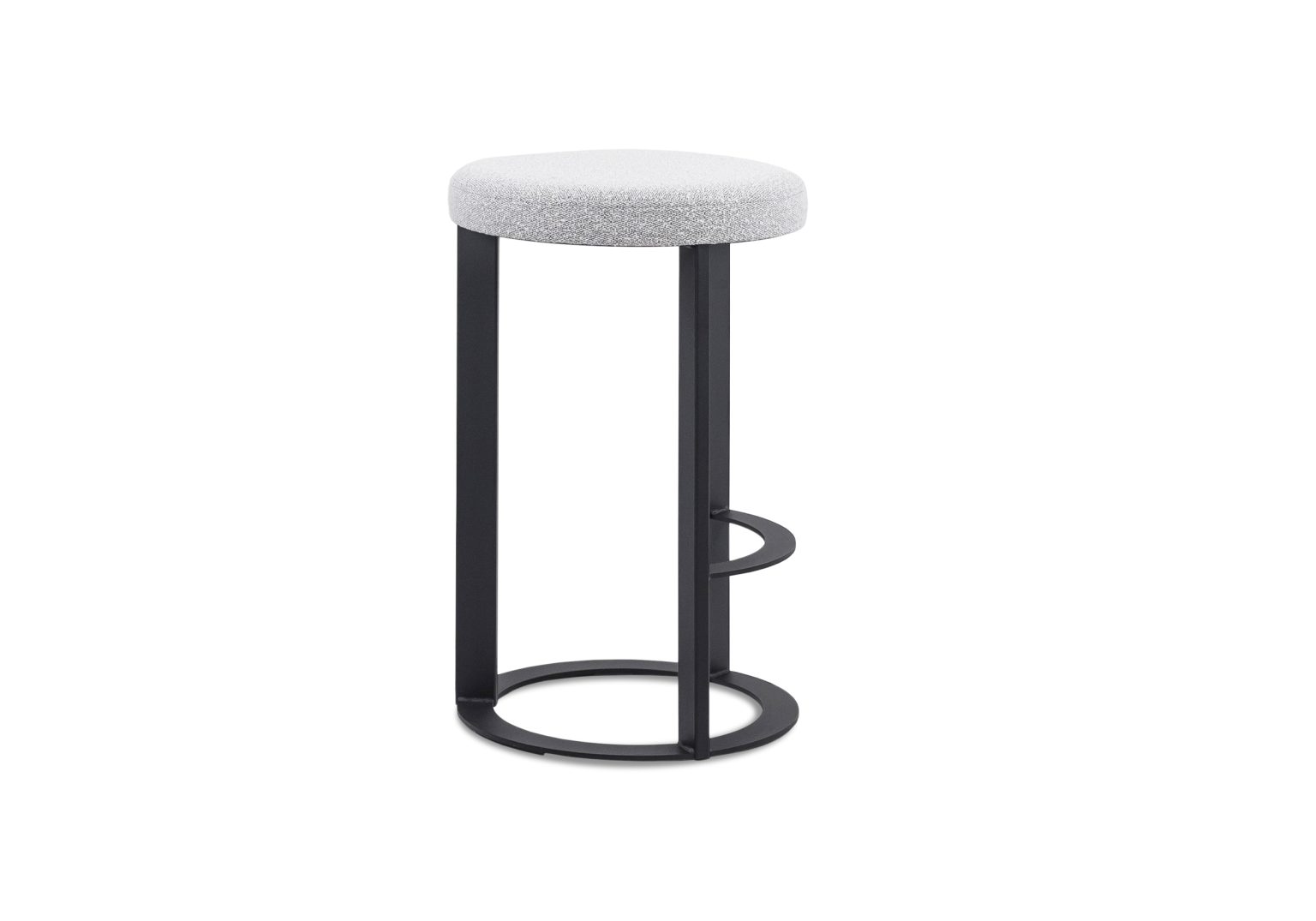 Allegro Counter Stool Merino Black Coral Side