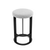 Allegro Counter Stool Merino Black Coral Top Angle