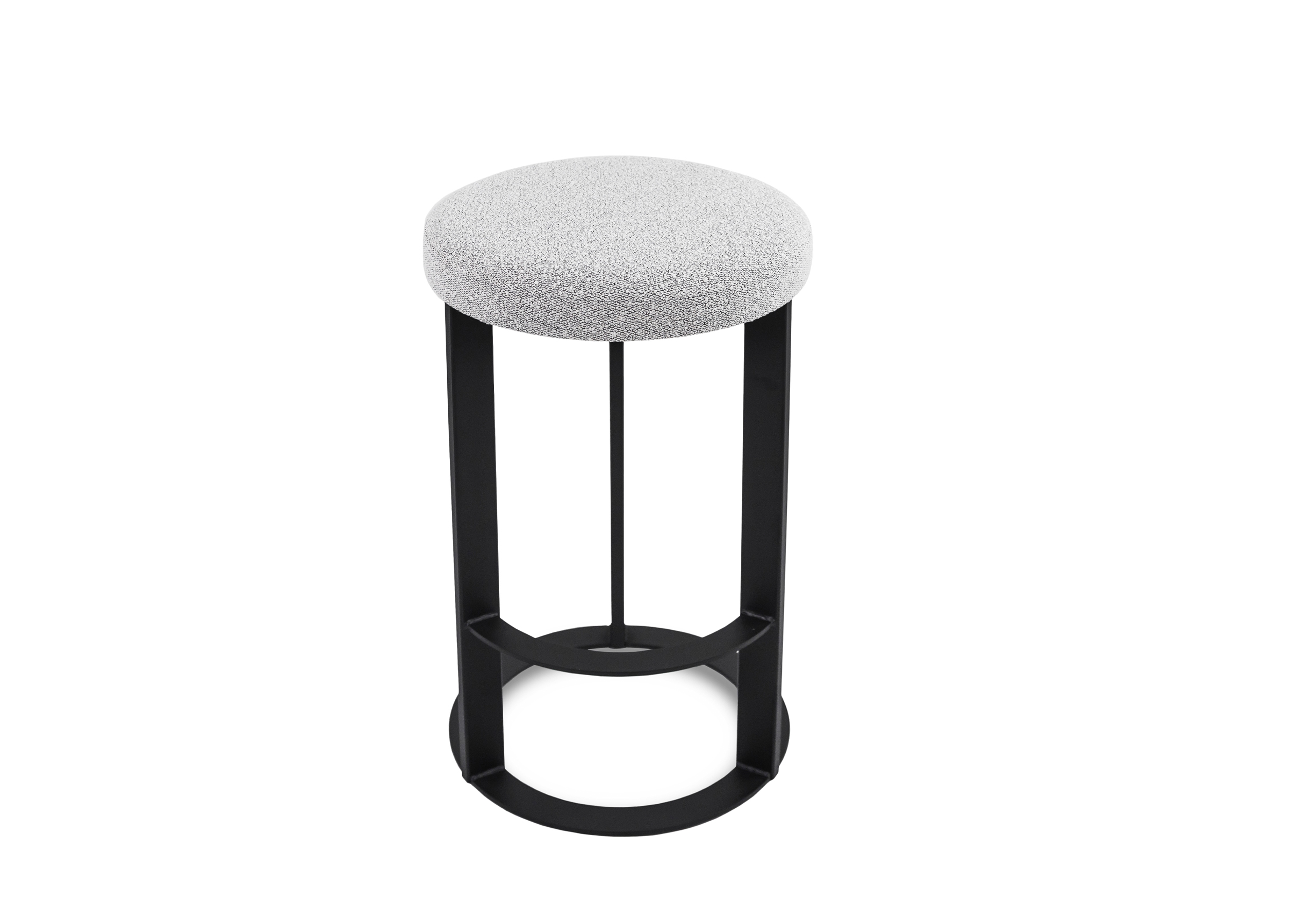 Allegro Counter Stool Merino Black Coral Top Angle Allegro Counter Stool Merino Black Coral Top Angle