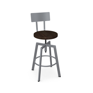 Amisco Architect Metal Screw Stool - Shady