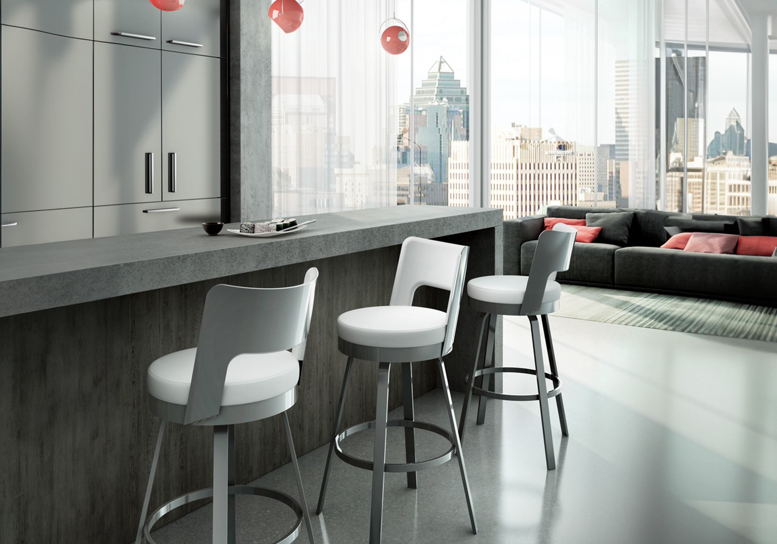 Amisco Brock Counter Stool