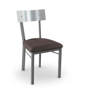 Amisco Lauren Dining Chair Stainless Steel Front