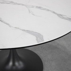 Astro Dining Table - White Ceramic - Close Up Astro Dining Table - White Ceramic - Close Up