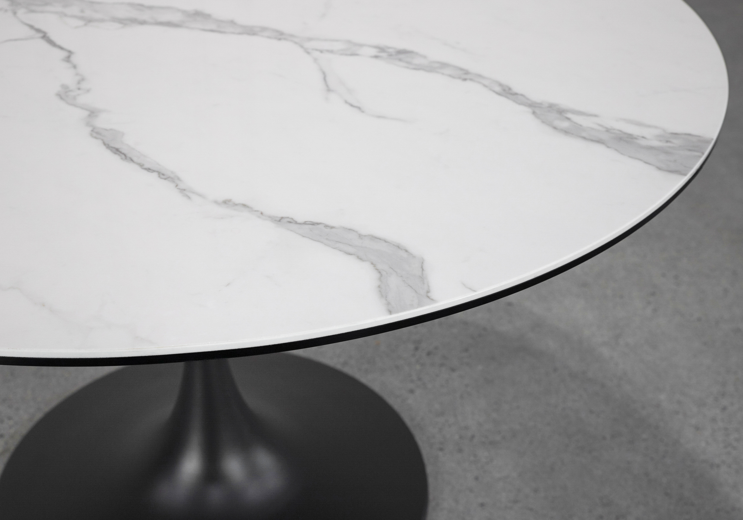 Astro Dining Table - White Ceramic - Close Up Astro Dining Table - White Ceramic - Close Up