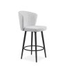 Benson Swivel Stool Merino Angle