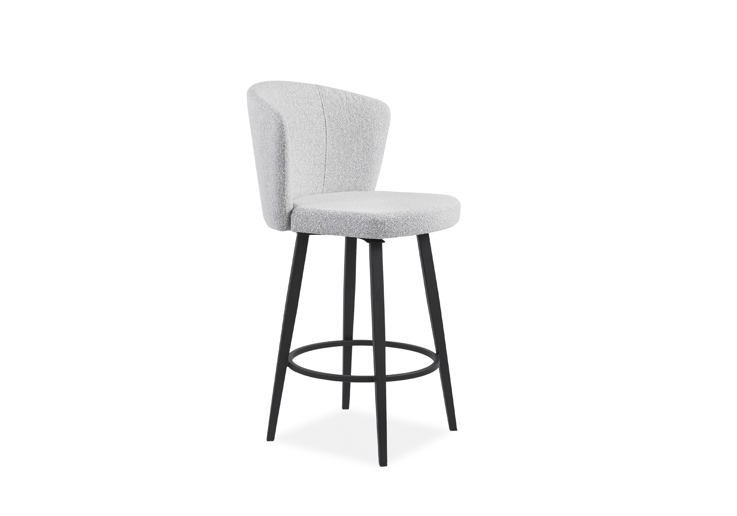 Benson Swivel Stool Merino Angle