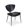 Elite Modern Bliss Dining Chair in Outback Coal, Angle