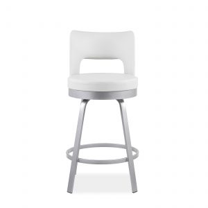 Brock Counter Stool in Parchment, Front