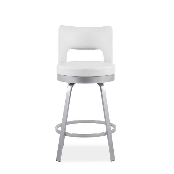 Brock Counter Stool in Parchment, Front