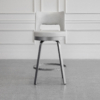 Brock Counter Stool - Parchment & Magnetite - Front