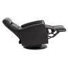 IMG Divani Recliner in Trend Tuxedo, Side Profile, Reclined