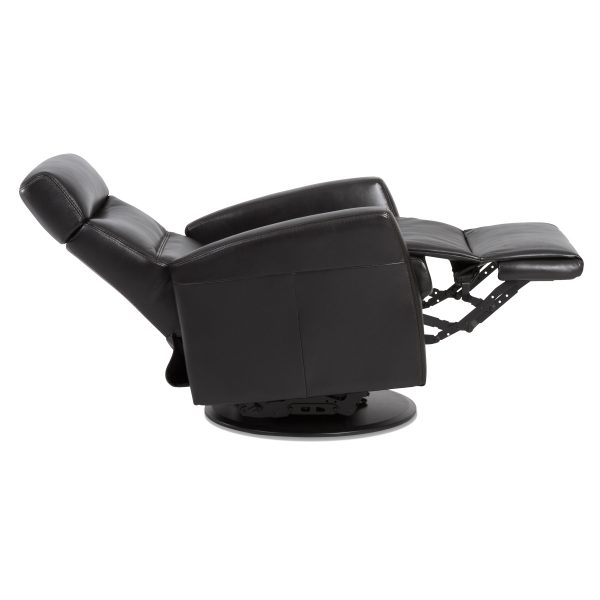 IMG Divani Recliner in Trend Tuxedo, Side Profile, Reclined