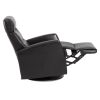 IMG Divani Recliner in Trend Tuxedo, Side Profile, Footrest Out