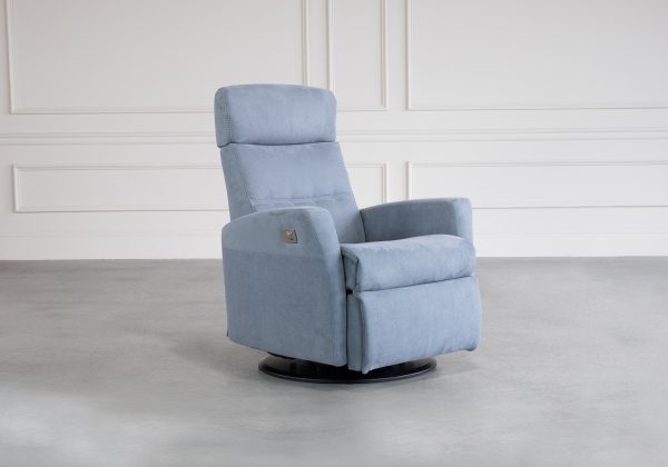 Divani Recliner in Echo Slate, Angle