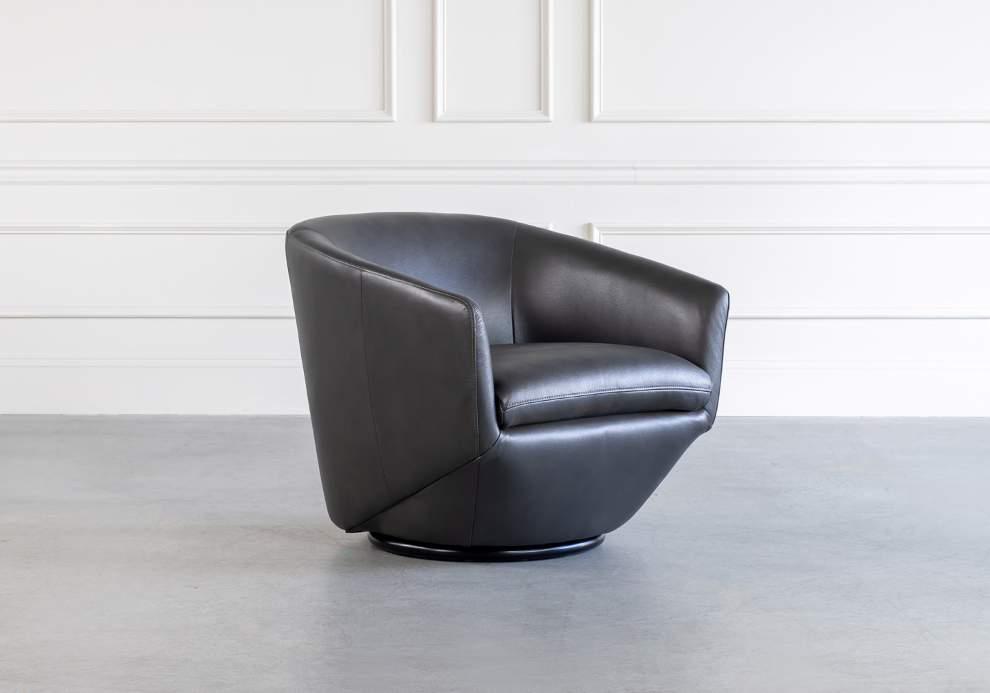 Geneva Chair Charcoal Angle