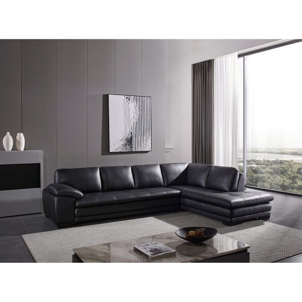 Hilo Sectional in Black, SR