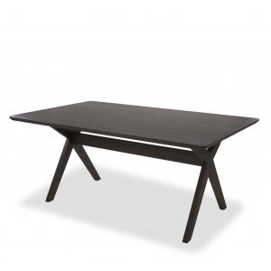 Lily Dining Table in Walnut, Angle