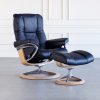 Mayfair Signature Recliner in Paloma Black, Angle