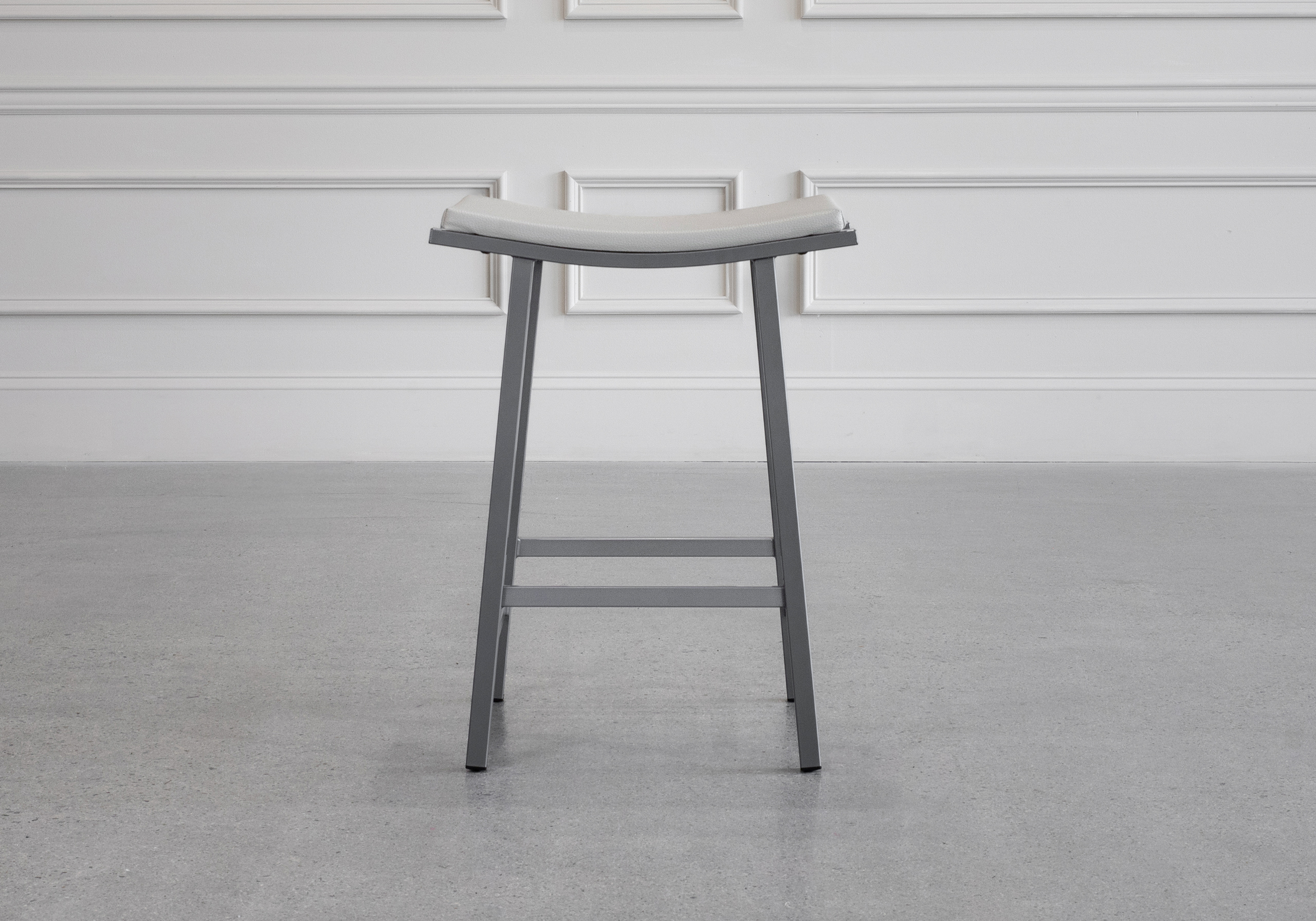 Nathan Counter Stool - Parchment & Magnetite - Front