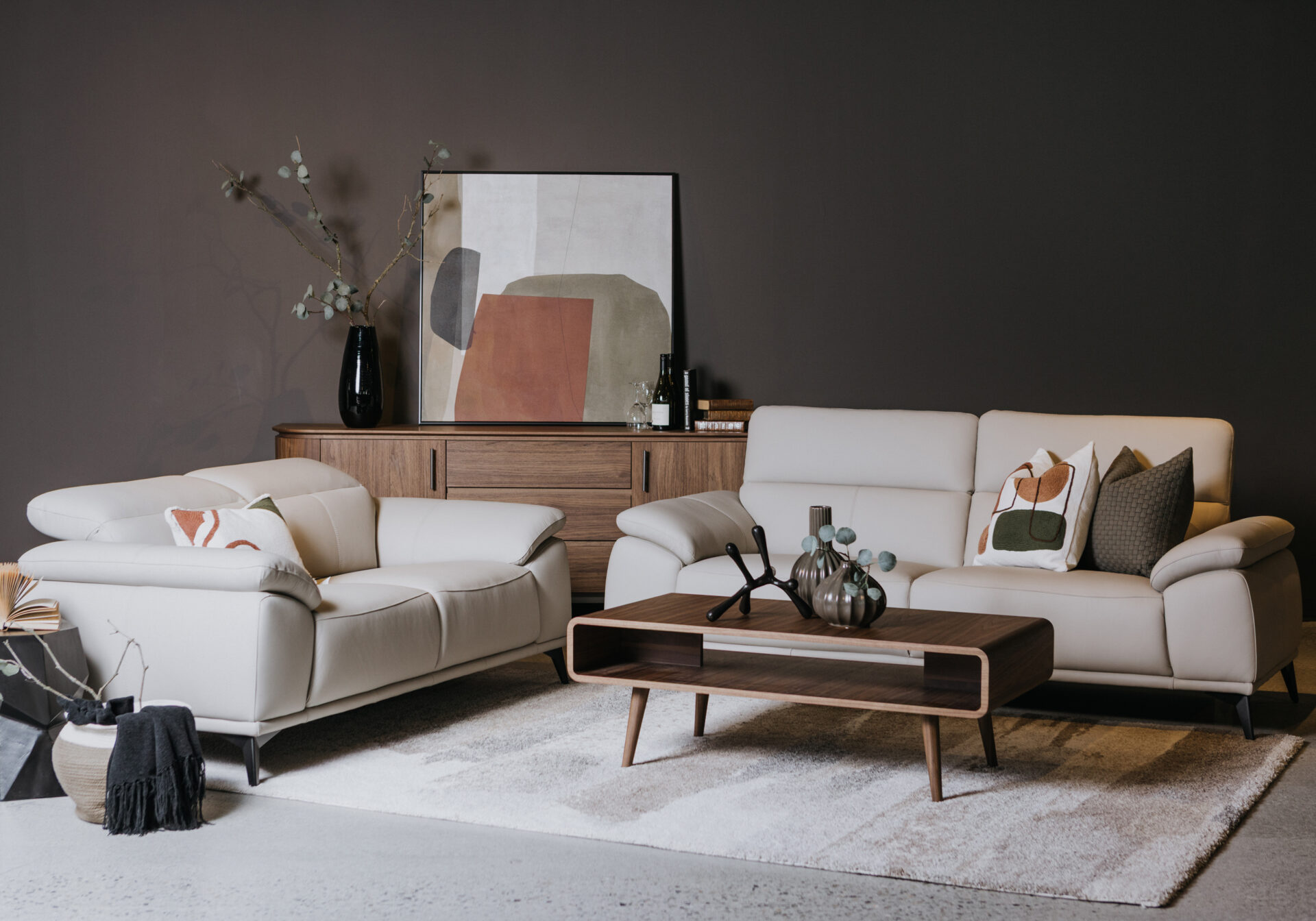 Newport Coffee Table & Aire Buffet - Living Room
