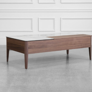 Norman Coffee Table in Walnut - Angle Norman Coffee Table in Walnut - Angle