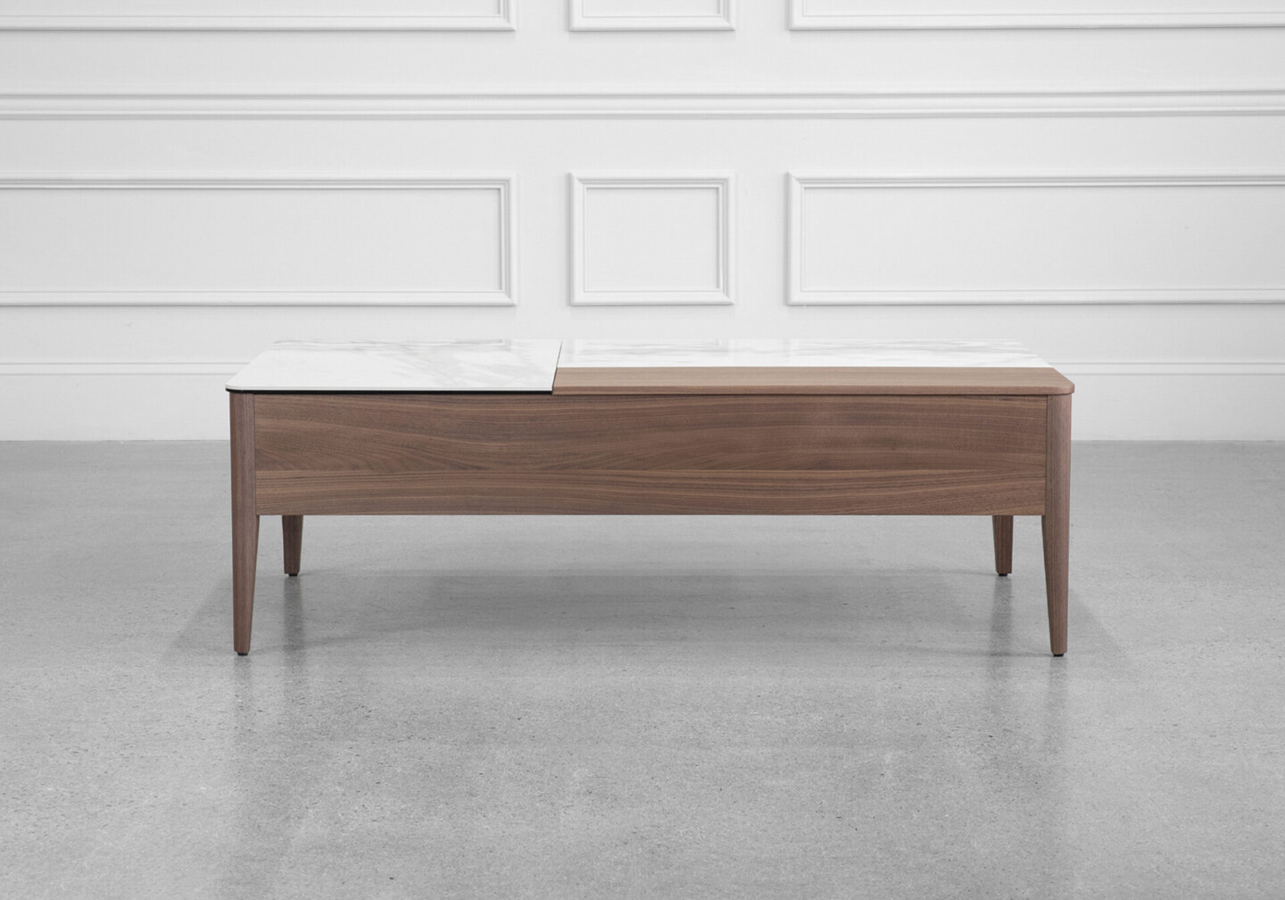 Norman Coffee Table in Walnut - Front