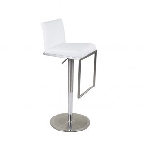 Riley Counter Stool White, Side