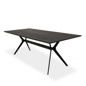 Sanctuary Dining Table with a Wenge Top, Angle
