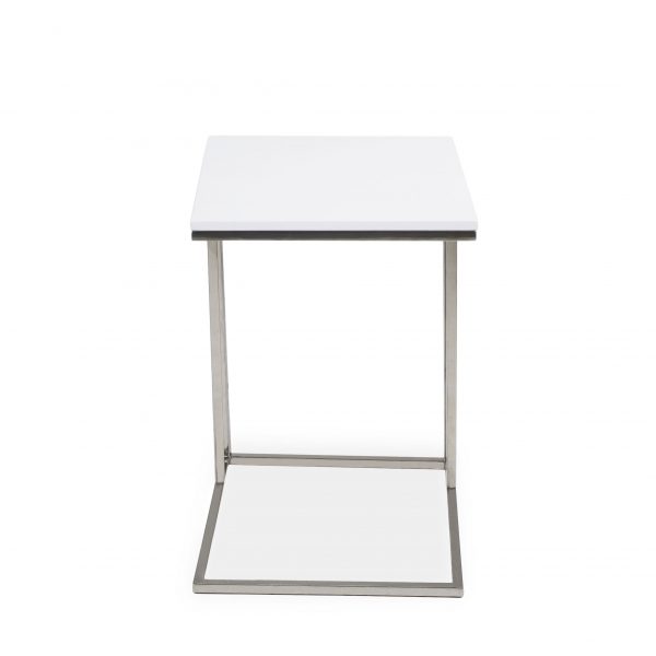 Solara Table White Lacquer, Front