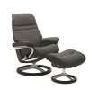 Stressless Sunrise Signature in Paloma Metal Grey, Front