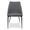 Tori Dining Chair in Light Grey Fabric, Front