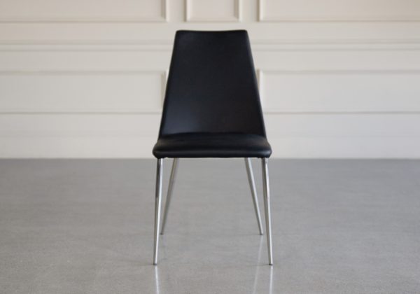 clay-vinyl-dining-chair-black-front