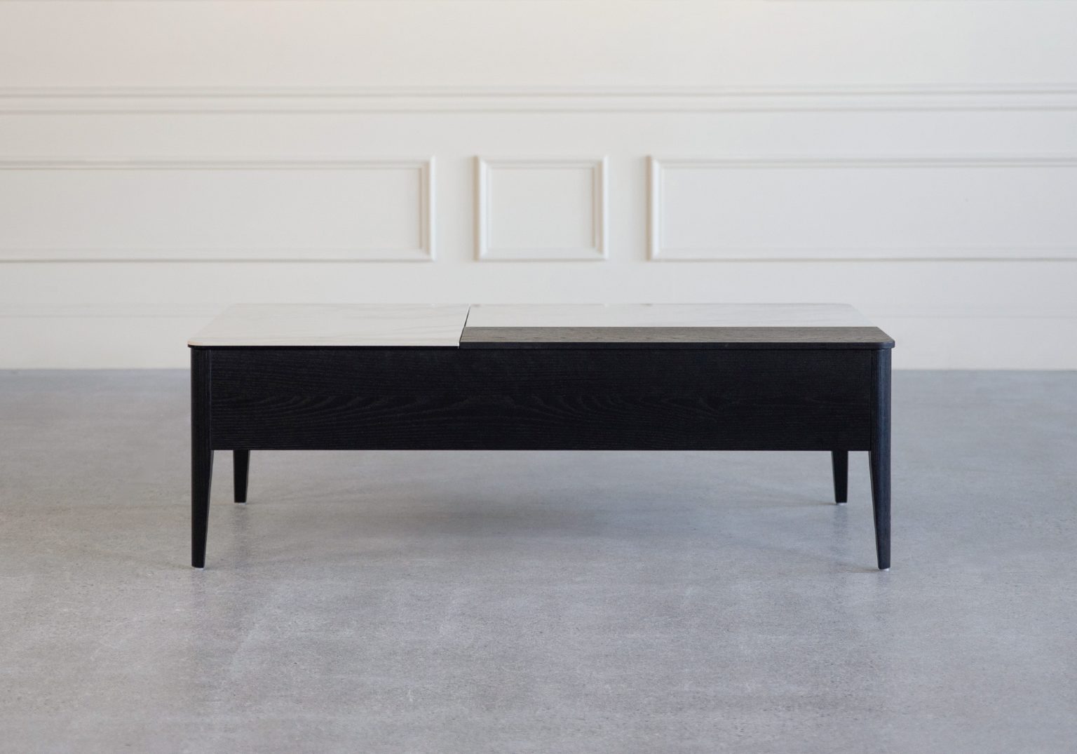 norman coffee table black front