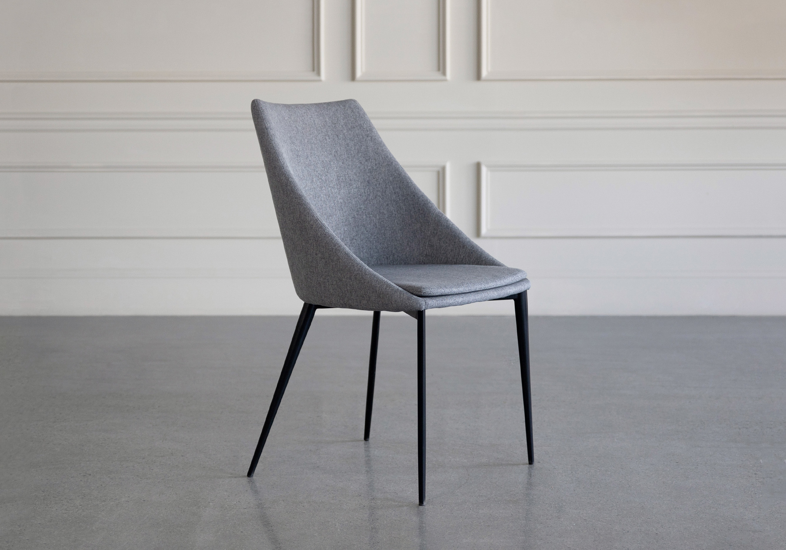 Tori Fabric Light Grey - Angle