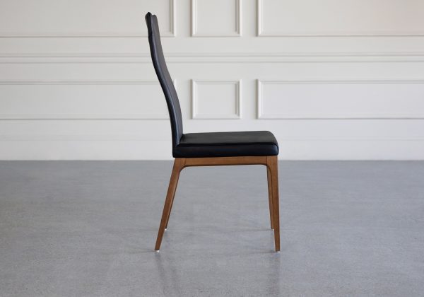 victoria-leather-dining-chair-black-side