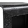 Archer Side Table in Black Oak, Close Up