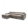Barclay Sectional Small in Grey M8 Leather, Angled, SL