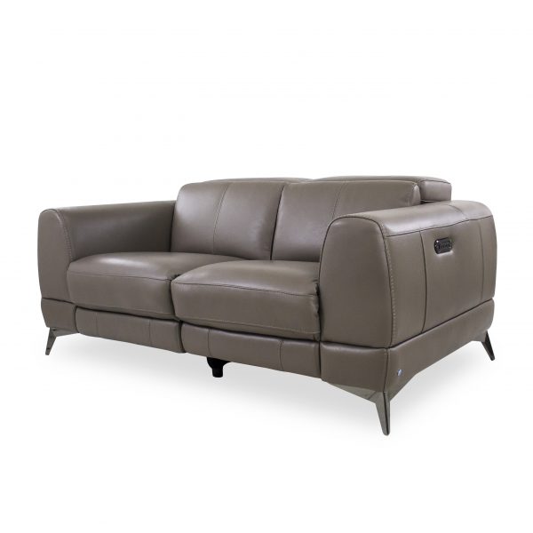 Bidwell Loveseat in New Club Granite, Angle
