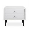 Crescent Nightstand White Front
